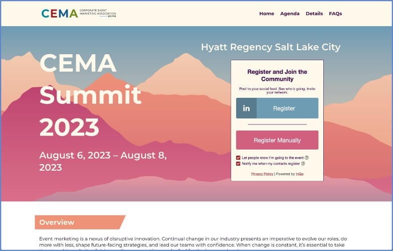 CEMA Summit 2024 イベントグローブ